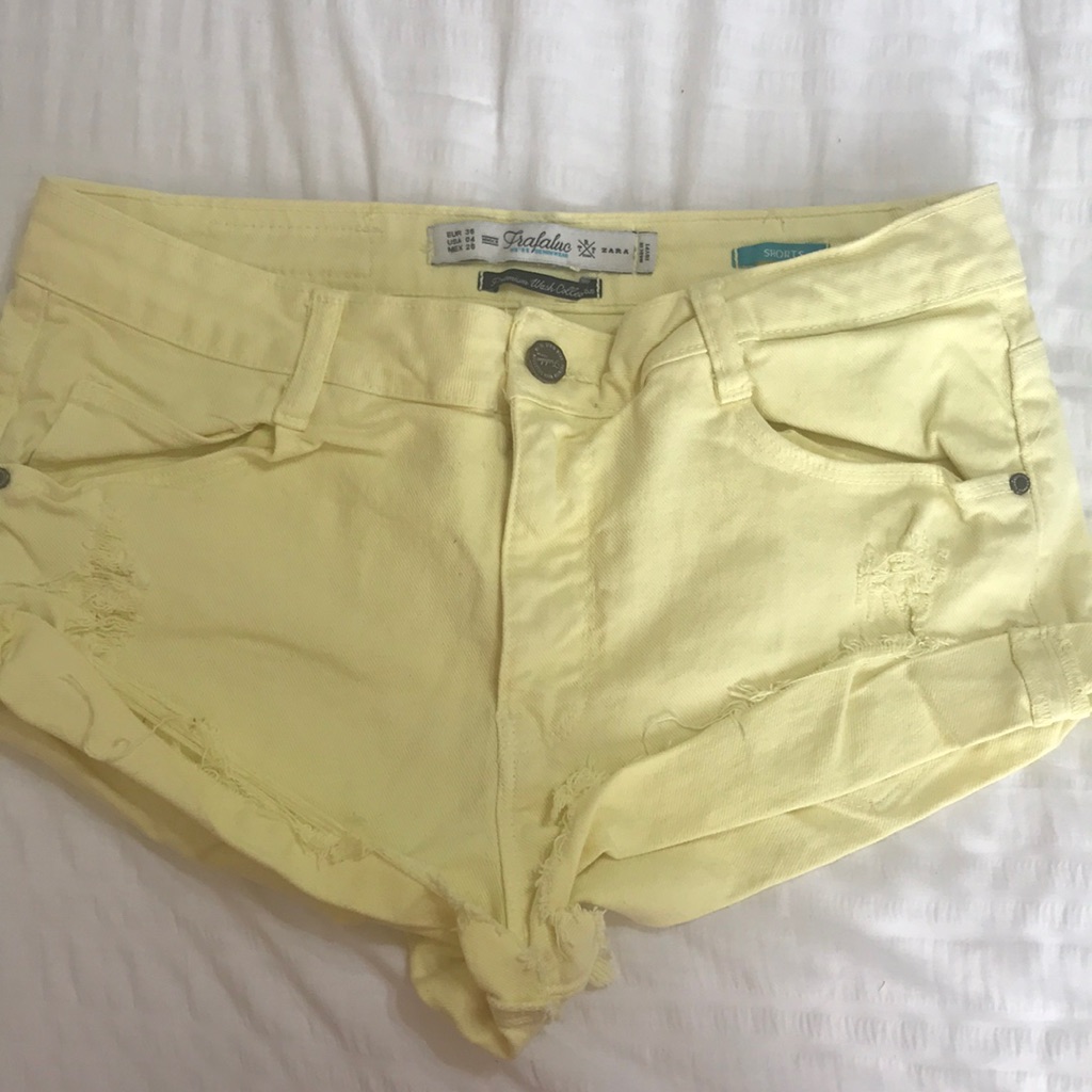 Zara Yellow Shorts